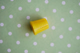 1930s Vintage Yellow and Green Celluloid Thimbles Retro Sewing Supplies