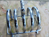 LOVELY Silver Plated Toast Rack Art Deco Tea Party Vintage Silver Plate Serving Piece For Toast or Office Letters Postcards Bills