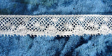 Antique BEAUTIFUL French Lace, Cotton Trim, Dainty Narrow Lace, 52 inches, For Dolls,Christening Gowns, Baby Bonnets, Bridal Heirloom Sewing