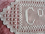 Vintage Fine Crochet Cake Doily Beautiful Hand Made Crochet Lace Farmhouse Decor Kitchen Dining Doily Collectible Doilies