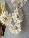 GORGEOUS Antique Silk Lace Shawl,Chantilly Lace, Bridal Shawl, Bridal Scarf, Mantilla, Head Scarf, Vintage Clothing, Lovely Lace