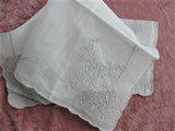 GORGEOUS Appenzell WEDDING Hanky Exquisite Embroidery Handkerchief Bridal Hankie Stunning Roses Embroidery,for Collector or Bridal Heirloom