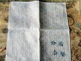 Beautiful BLUE Flowers Vintage Swiss Embroidered Hankie Handkerchief Something Blue Wedding Bridal Bridesmaids Hanky Gifts Vintage Linens