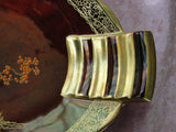 FABULOUS Vintage Carlton Ware ROUGE ROYALE Large Bowl,Pagoda Pattern,Lovely Enamel Work,Art Deco Design,Lush Gold Gilt Trim,Decorative Bowl