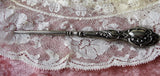 BEAUTIFUL Victorian Sterling Silver Needlework Tool,Silver Awl,Punch,Ornate Silver Stiletto,Sterling Silver Sewing Tool,Art Nouveau Silver