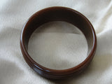 STUNNING Art Deco Deeply Carved Bakelite Bracelet,Chocolate Brown Bakelite Bangle,Beautiful Ribbed Design,Collectible Bakelite Jewelry