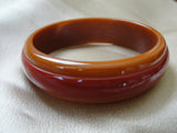 STUNNING Art Deco 2 Tone Bakelite Bracelet,Cinnamon and Toffee Bakelite Bangle,Beautiful Stepped Design,Collectible Bakelite Jewelry