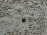 ANTIQUE Crochet Chair Back Doily,Horses, Hand Made Crochet Lace Farmhouse,French Country Cottage Decor, Man Cave, Collectible French Doilies