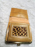 FABULOUS Vintage 50s BUXTON Leather Wallet,Attractive Textured Top Grain Cowhide and Exotic Dyed Wallet,Never Used,Clutch Purse Wallet