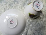 SWEET Royal Vale English Bone China Teacup and Saucer,English Thatched Cottage,Rich Colors,Pedestal Cup,Collectible Vintage Teacups