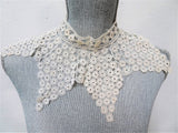 LOVELY Victorian French Lace Collar,High Neck,Wide Capelet,Hand Made Lace,Dramatic Antique Lace Collar,Bridal Dress,Collectible Clothing