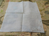 LOVELY VINTAGE HANKY Handkerchief, Swiss Lace Corner Hanky,Never Used Hankie,Something Old Bridal Gift