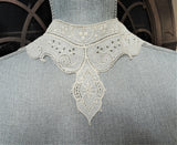 GORGEOUS Victorian French High Neck Collar, Victorian Edwardian Lace, Heirloom Sewing,Collectible Vintage Clothing ,Collectible Lace Collars