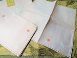 GORGEOUS Vintage Italian Linen Tablecloth and Napkins Set, Never Used PINK Linen, Bridal Shower Wedding Housewarming,Collectible Linens