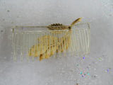BEAUTIFUL Vintage Hair Comb Lovely Gold Metal and Pearl,Evening Hair Comb, Bridal Wedding Hair Decoration,Decorative Hair Accessory
