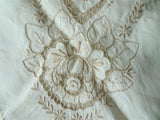 GORGEOUS Vintage MADEIRA Fancy Embroidered Lace Tablecloth, Stunning Hand Work , Fine Dining Tea Table Linens, Luxury Vintage  Linens