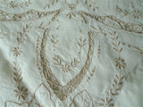 GORGEOUS Vintage MADEIRA Fancy Embroidered Lace Tablecloth, Stunning Hand Work , Fine Dining Tea Table Linens, Luxury Vintage  Linens