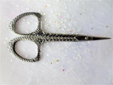 LOVELY Antique Scissors,Sewing Scissors, Needlework Scissors, Pretty Floral Pattern, Collectible Sewing Tools
