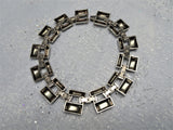 VINTAGE Dramatic Chrome Necklace, Art Deco, Modernist, Machine Age, Industrial Design, Stunning Design,Collectible Jewelry