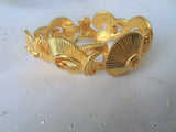 CLASSY Vintage Bracelet, Signed D'Orlan, Gleaming Gold Tone, Lovely Design,Mid Century Jewelry, Collectible Vintage Jewelry