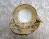 STUNNING Cabinet Teacup and Saucer,Royal Stafford English Bone China,Bridal Showers, Gifts,Vintage Collectible Cups and Saucers
