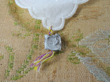 BEAUTIFUL Madeira Hanky,Exquisite Embroidery, Bridal Handkerchief, Monogram P Hankie, Original Metal Tag,Collectible Vintage Hankies