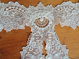 LOVELY Victorian French Lace High Neck Collar,Creamy White Lace,Victorian Edwardian Lace,Mixed Lace,Antique Bridal Lace,Collectible Lace