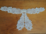 LOVELY Victorian French Lace High Neck Collar,Creamy White Lace,Victorian Edwardian Lace,Mixed Lace,Antique Bridal Lace,Collectible Lace