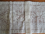 LOVELY 1920s Lace Runner,Buffet Scarf,Table Runner,Centerpiece,Dresser Scarf,Creamy Offwhite,Beautiful Pattern,Vintage Linen Collectible