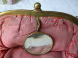 LOVELY Antique French Purse,Ornate Frame Handbag,Original Mirror, French Chateau Decor,Vintage Evening Bag,Collectible Purses