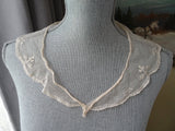 BEAUTIFUL Victorian Tambour Lace Collar, Lovely Netted Lace, Perfect For Dolls ,Fine Heirloom Sewing,Collectible Vintage Lace