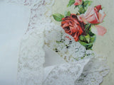 1920s FRENCH Heirloom Bobbin Lace Edged Handkerchief Hanky Perfect Hankie For Bride To Be Special Wedding Bobbin Lace Downton Abbey Era