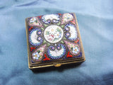 FANTASTIC Antique Micromosaic Small Hinged Lidded Box Incredible Workmanship Highly Decorative Small Box
