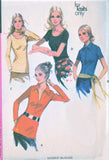 70s FAB Blouse Top Pattern McCALLS 2878 Five Style Versions Easy To Sew Bust 32 Vintage Sewing Pattern UNCUT