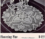 1940s VINTAGE Crochet Lace Book Coats Clark 252 Pineapple Pageant Crochet Patterns Featuring RUFFLED Doilies Thistledown Shooting Star Sundial etc