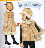 Little girls DAISY KINGDOM 2778 Childrens Coat,Vest,Scraf and Hat Size 3-8 SIMPLICITY 2778 Toddler Child Winter Vintage Sewing Pattern UNCUT