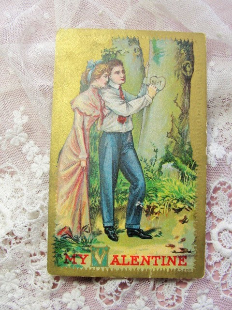 1911 Antique Vintage VALENTINE Postcard Lovely Romantic Card Perfect Gift For Your Valentine
