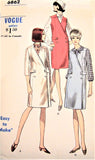 1960s MOD Easy To Make Jumper or Dress and Blouse Pattern VOGUE 6862 Smart Double Breasted Style, Button Back Blouse Bust 32 Vintage Sewing Pattern FACTORY FOLDED